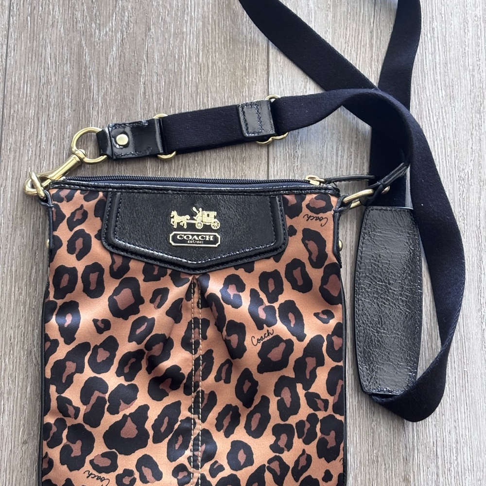 Coach Leopard Print Crossbody Bag